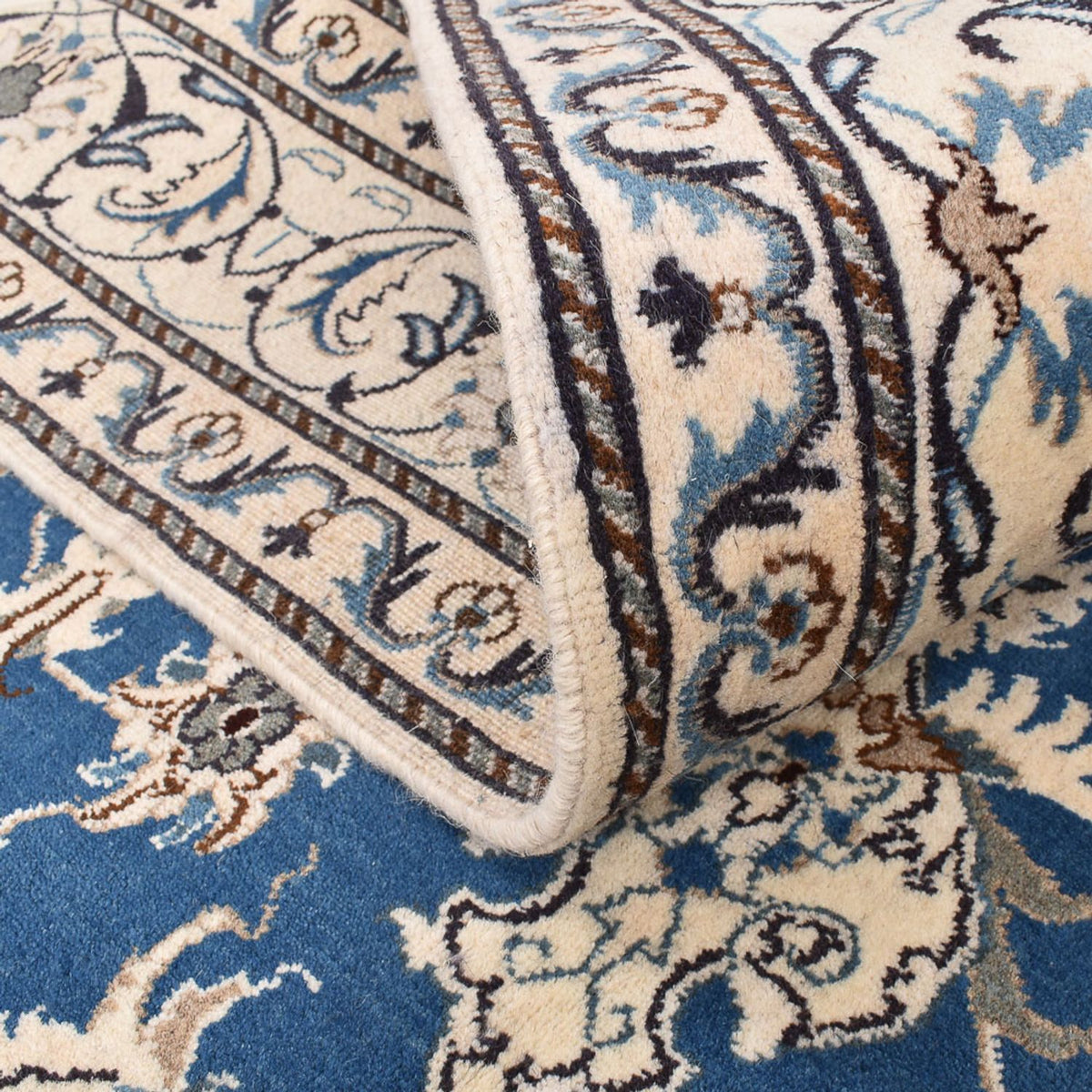 Perserteppich - Nain - 234 x 166 cm - blau