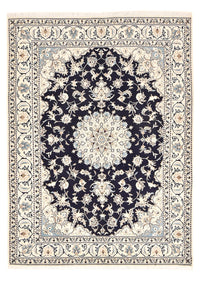 Tapis persan - Nain - 237 x 169 cm - bleu foncé