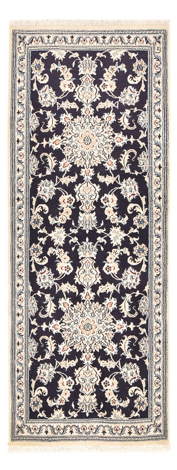 Läufer Perser - Nain - 206 x 77 cm - dunkelblau