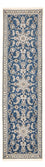 Läufer Perser - Nain - 298 x 80 cm - seeblau