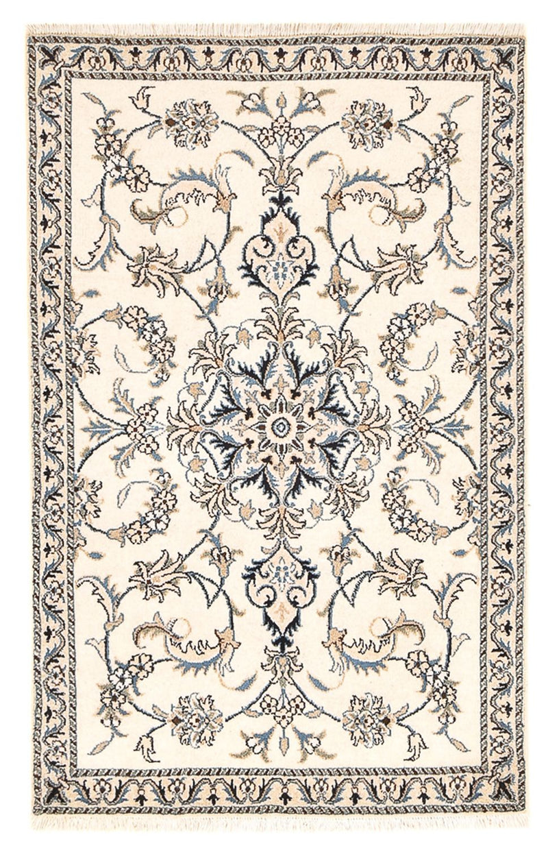 Perserteppich - Nain - 136 x 87 cm - hellbeige