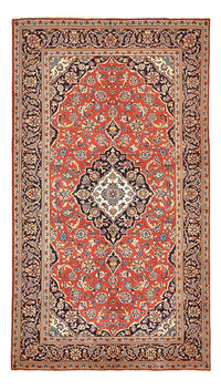 Tapis persan - Keshan - 260 x 147 cm - rouge clair