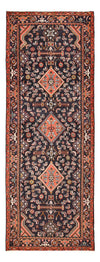 Tapis de Hamadan Tapis 107x300cm - Tapis persan - bleu foncé - Tapis de couloir / Bleu foncé / 107 x 300 cm Tapis de couloir