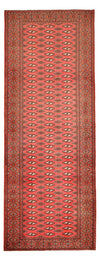 Tappeto Turkaman 102x276cm - Tappeto persiano - rosso - Passatoia / Rosso / 102 x 276 cm Passatoia