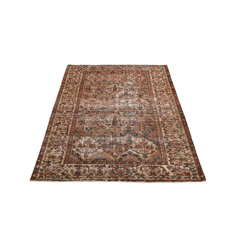 Vintage Teppich - 202 x 150 cm - dunkelbeige