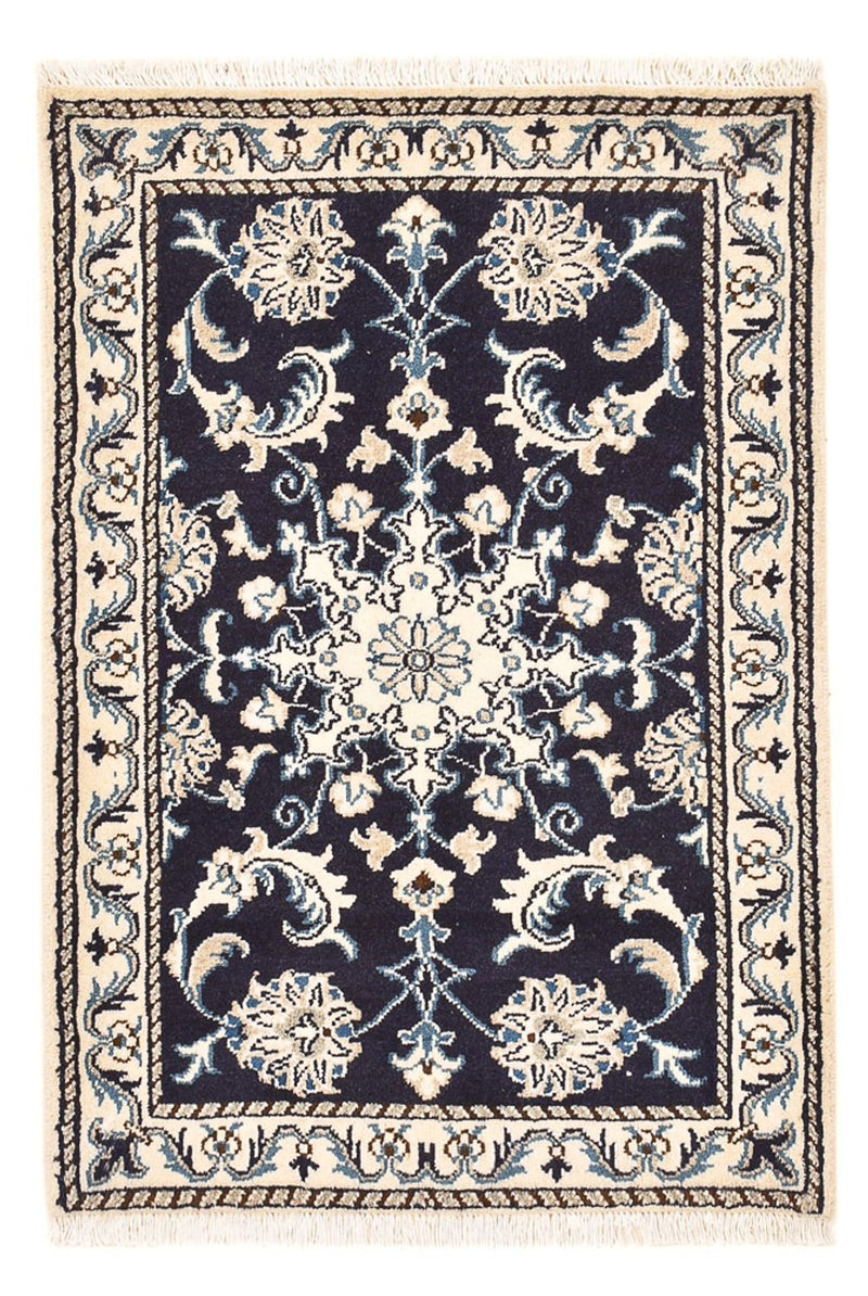 Perserteppich - Nain - 89 x 60 cm - dunkelblau