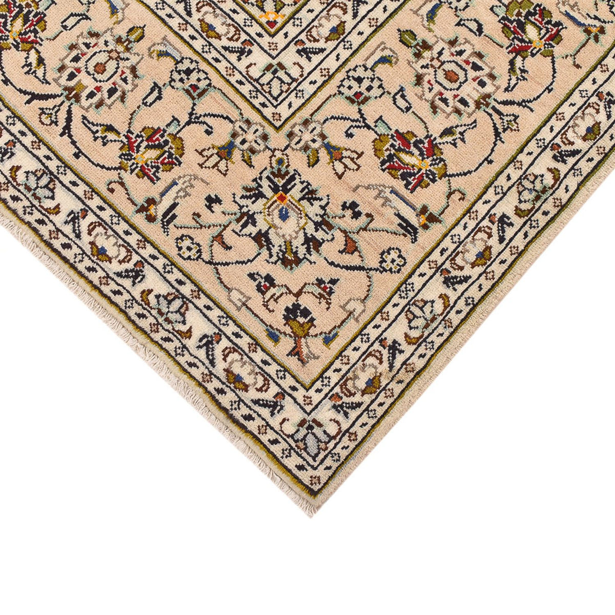Perserteppich - Keshan - 290 x 197 cm - dunkelbeige