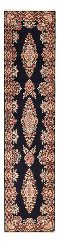 Tapis de couloir Tapis persan - Royal - 397 x 94 cm - bleu foncé