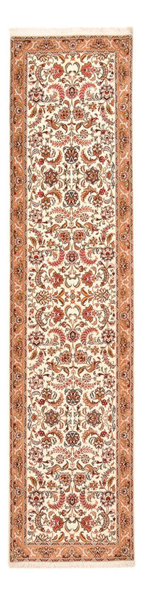 Tapis de couloir Tapis persan - Tabriz - Premium - 315 x 80 cm - beige