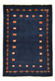 Gabbeh Teppich - Loribaft Perser - 143 x 110 cm - dunkelblau