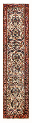 Läufer Perser - Nomadic - 345 x 77 cm - dunkelbeige