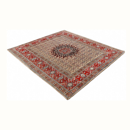 Perserteppich - Classic quadratisch  - 202 x 186 cm - dunkelbeige