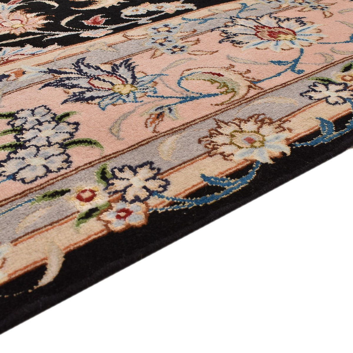 Perserteppich - Täbriz - Royal - 255 x 158 cm - dunkelblau