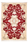 Täbriz - 50 Raj Teppich 60x90cm - Perserteppich - rot - Rechteckig / Rot / 60 x 90 cm Rechteckig