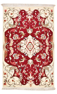 Tapis persan - Tabriz - Royal - 90 x 60 cm - rouge