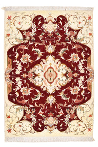Tapis persan - Tabriz - Royal - 90 x 60 cm - rouge