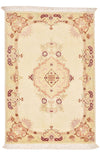 Täbriz - 50 Raj Teppich 60x90cm - Perserteppich - hellbeige - Rechteckig / Hellbeige / 60 x 90 cm Rechteckig