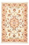 Täbriz - 50 Raj Teppich 66x101cm - Perserteppich - hellbeige - Rechteckig / Hellbeige / 66 x 101 cm Rechteckig