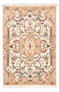 Tapis persan - Tabriz - Royal - 92 x 59 cm - beige clair