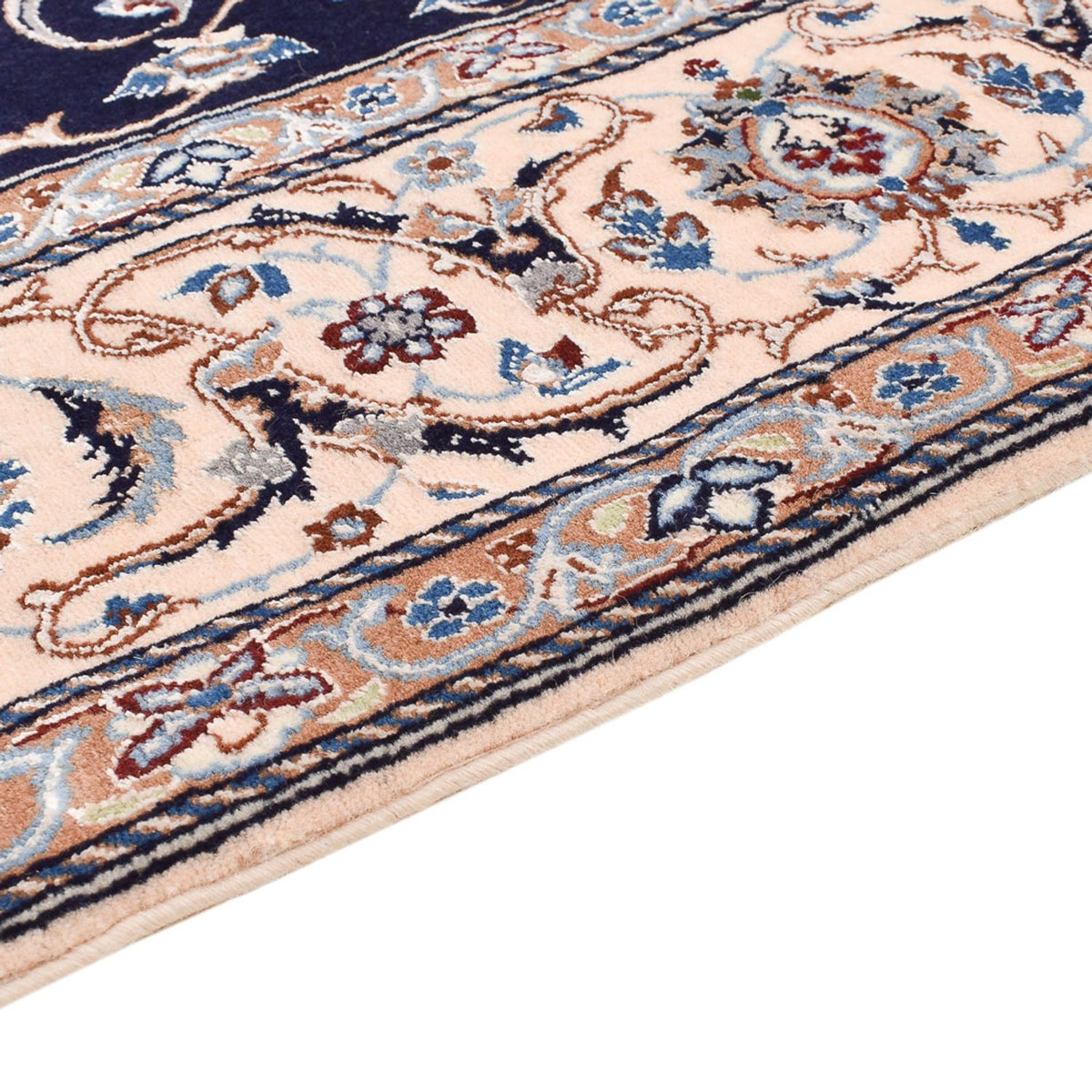 Nain - 6La Tappeto 130x197cm - Tappeto persiano - blu scuro