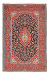 Kashan Tappeto 143x217cm - Tappeto persiano - blu scuro - Rettangolo / Blu scuro / 143 x 217 cm Rettangolo