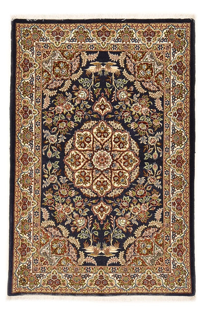Ilam Teppich 102x154cm - Perserteppich - dunkelblau