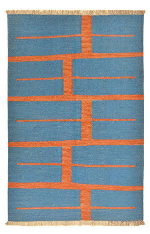 Kelim Teppich - Trendy - 185 x 123 cm - mehrfarbig