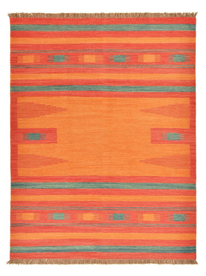 Kelim Teppich - Trendy - 203 x 155 cm - mehrfarbig