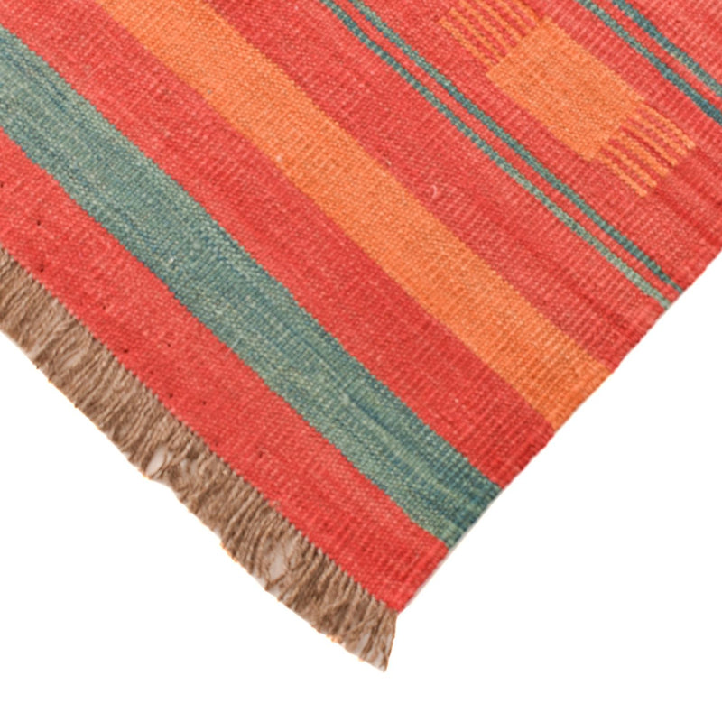 Kelim Teppich - Trendy - 203 x 155 cm - mehrfarbig
