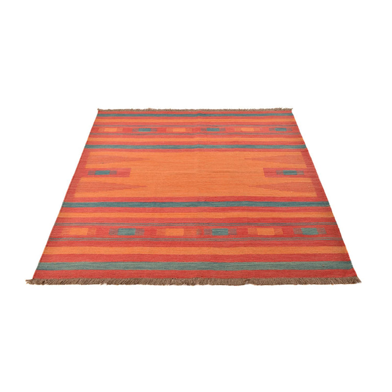 Kelim Teppich - Trendy - 201 x 155 cm - mehrfarbig