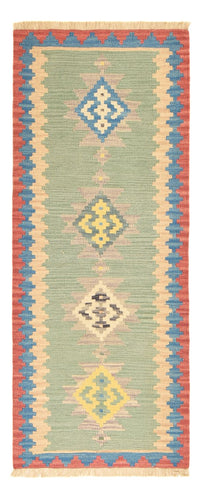 Tapis de couloir Tapis Kelim - Oriental - 204 x 84 cm - multicolore