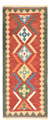 Tapis de couloir Tapis Kelim - Oriental - 213 x 84 cm - multicolore