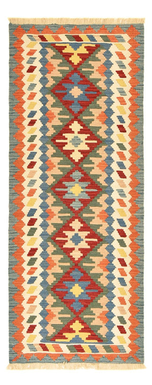 Läufer Kelim - Oriental - 200 x 80 cm - mehrfarbig
