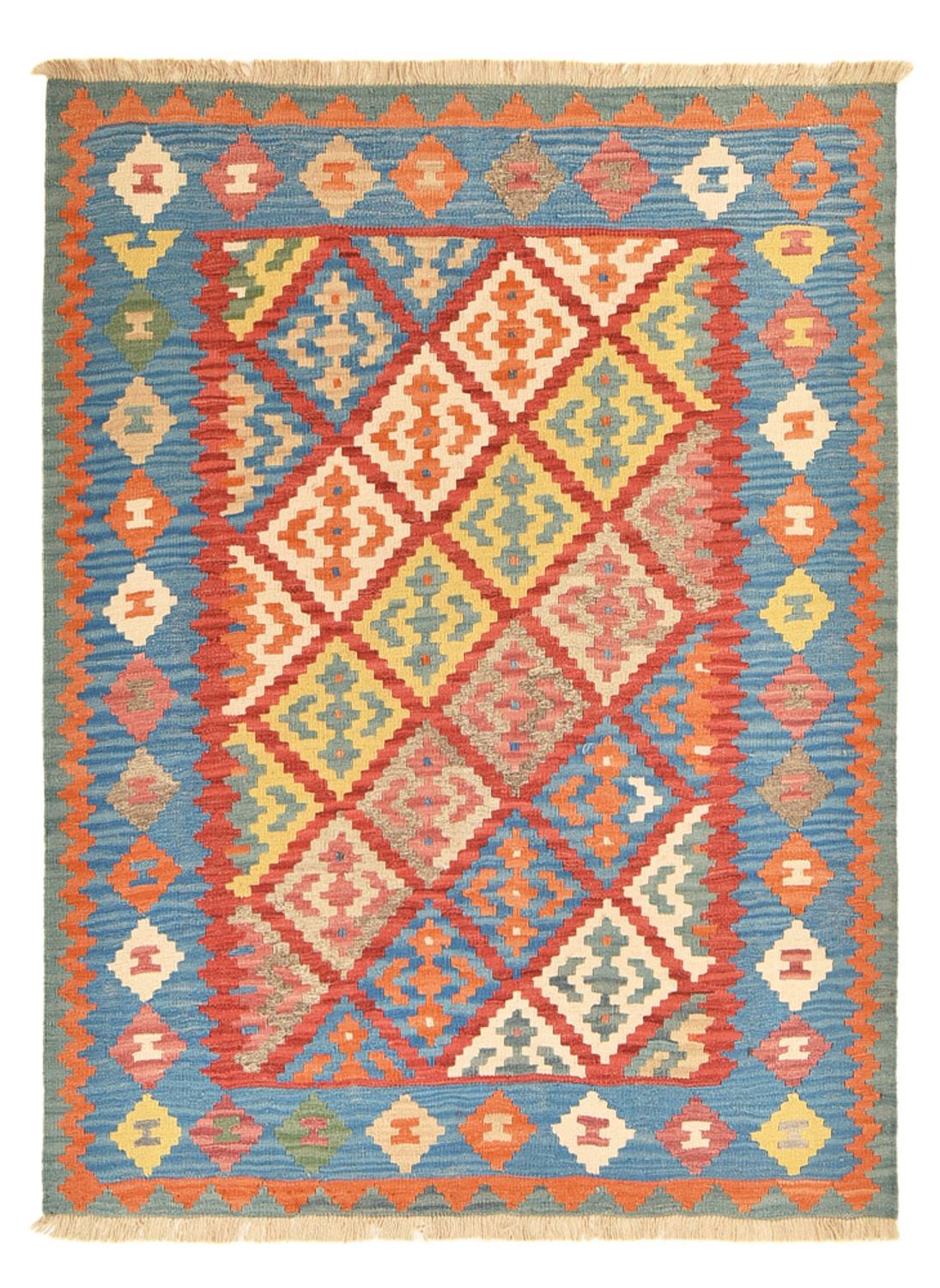 Kelim Teppich - Oriental - 203 x 157 cm - mehrfarbig