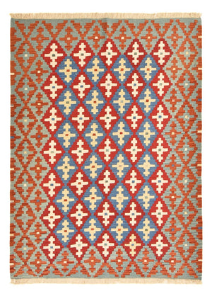 Kelim Teppich - Oriental - 196 x 153 cm - mehrfarbig