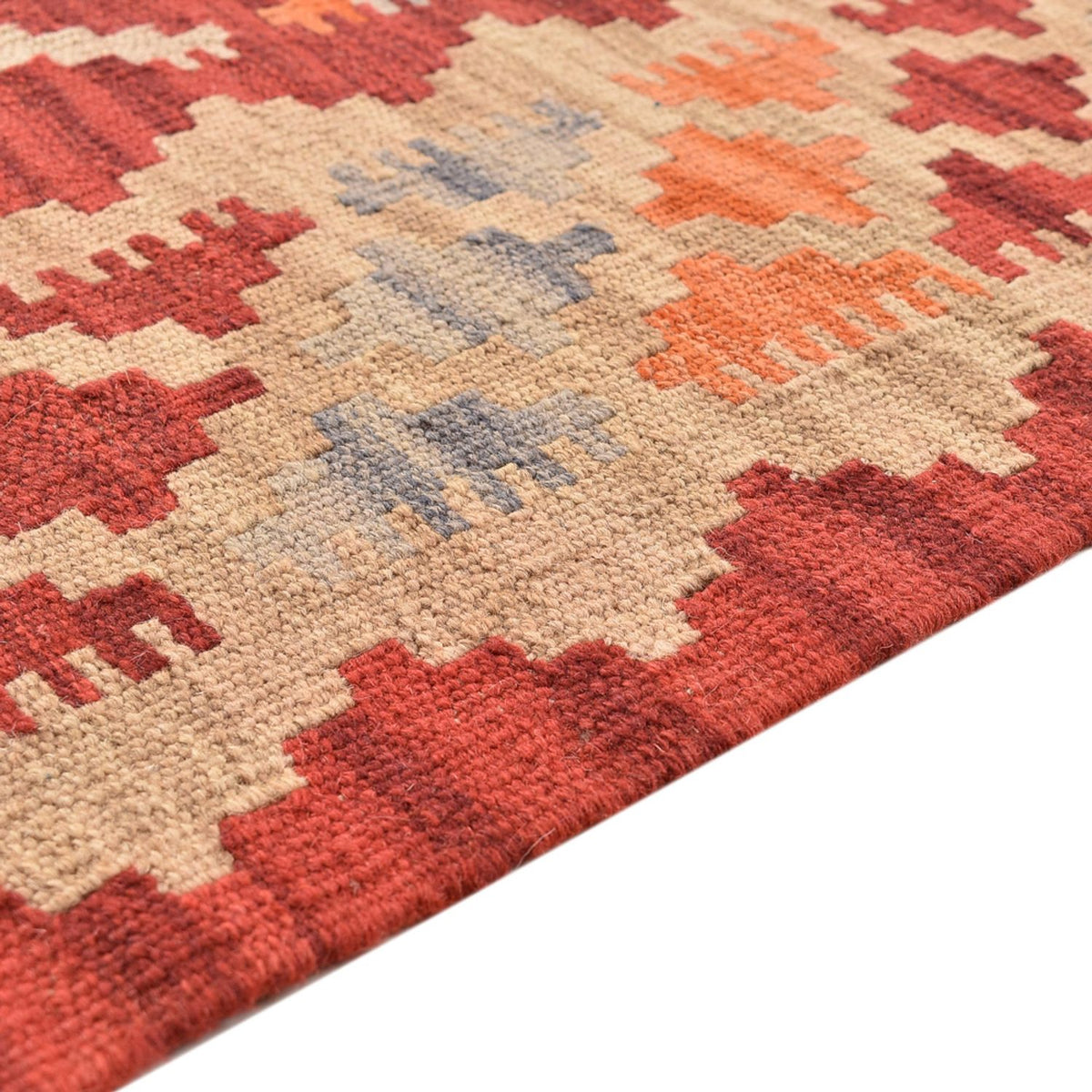 Kelim Fars Teppich 156x205cm - mehrfarbig