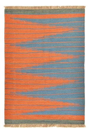 Kelim Teppich - Trendy - 150 x 103 cm - mehrfarbig