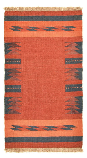 Kelim Teppich - Trendy - 89 x 73 cm - mehrfarbig