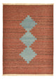 Kelim Teppich - Trendy - 158 x 116 cm - mehrfarbig