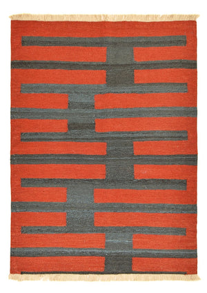 Kelim Teppich - Trendy - 144 x 107 cm - mehrfarbig