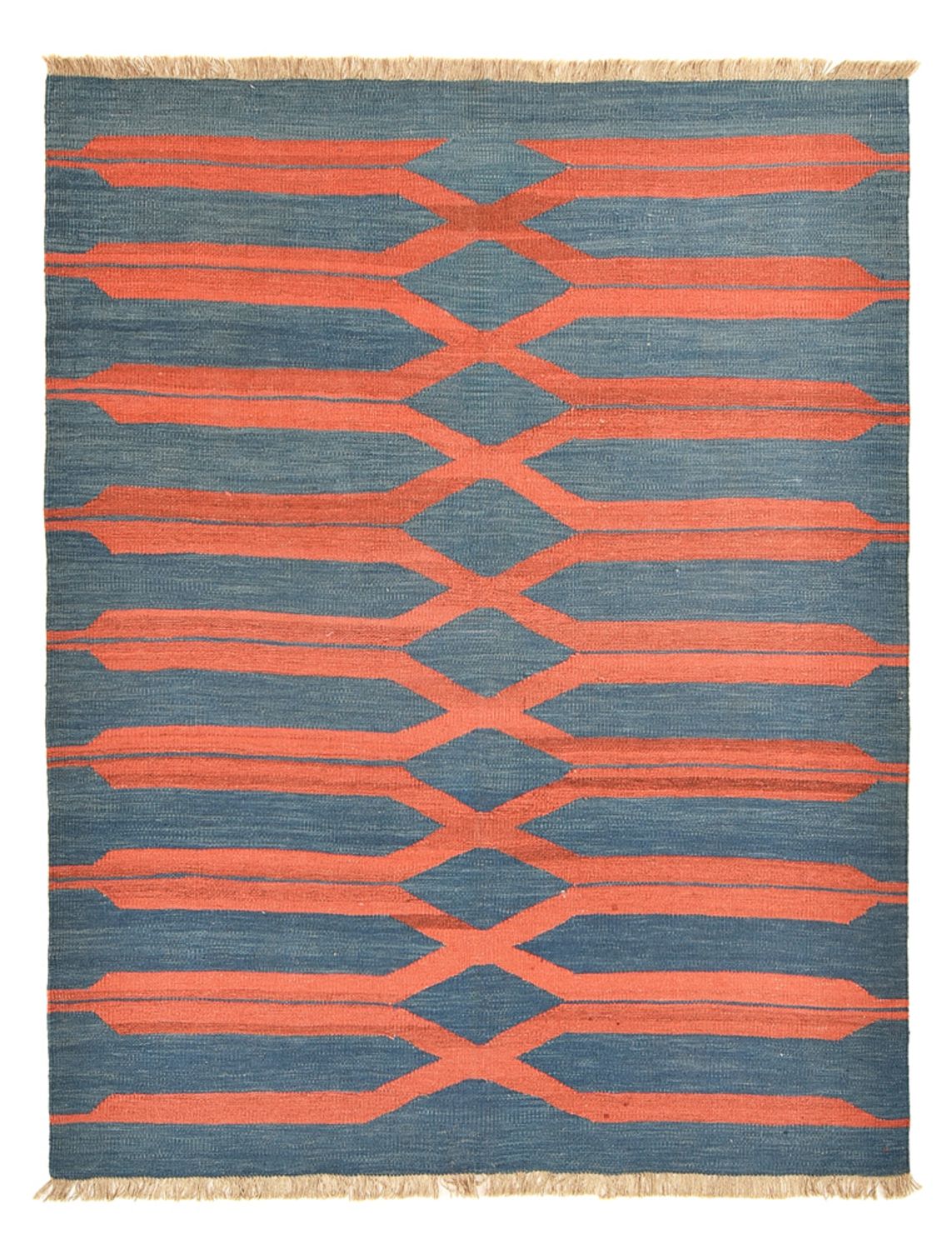 Kelim Teppich - Trendy - 204 x 159 cm - mehrfarbig