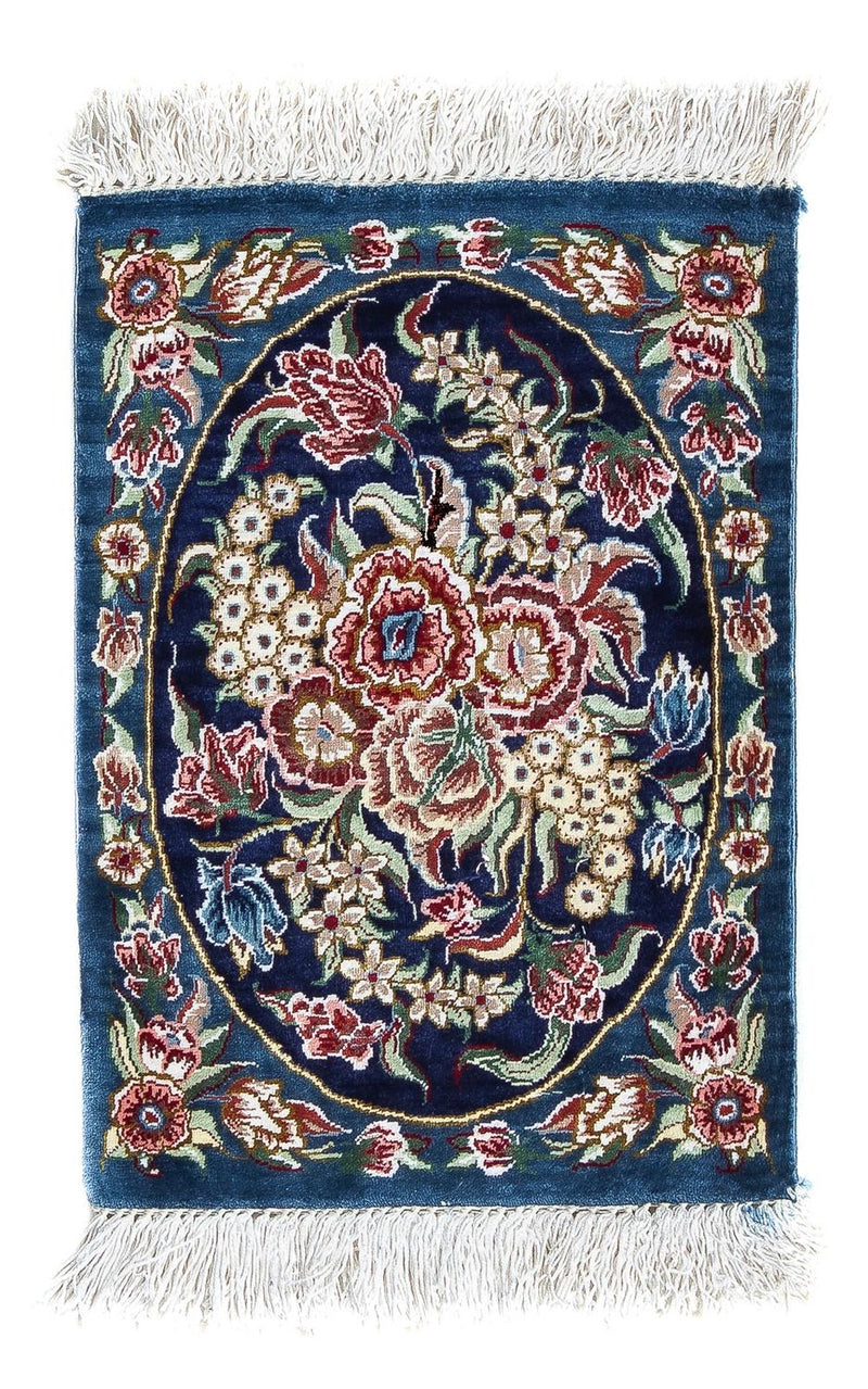 Seidenteppich - Ghom Seide - Premium 40 x 28 cm Fußmatte