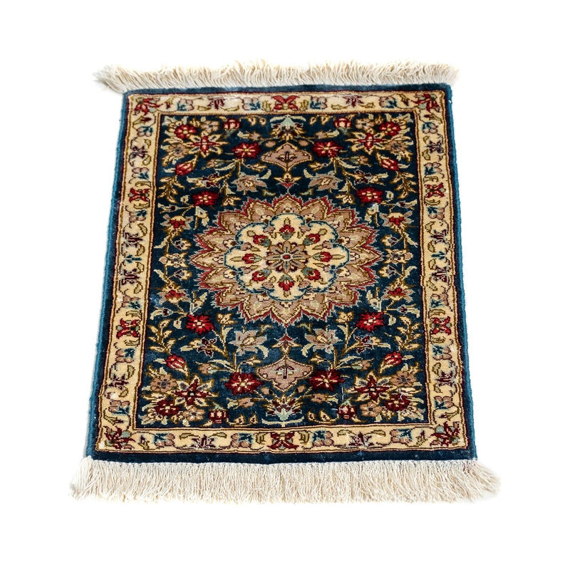 Seidenteppich - Ghom Seide - Premium 44 x 27 cm Fußmatte