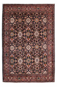 Tapis persan - Bidjar - 210 x 141 cm - bleu foncé