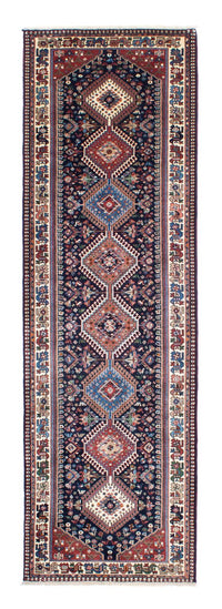 Tapis de couloir Tapis persan - Bidjar - 288 x 80 cm - bleu foncé