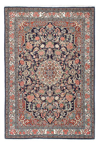 Tapis persan - Bidjar - 207 x 140 cm - bleu foncé