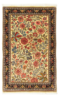 Tapis persan - Ghom - 115 x 73 cm - beige