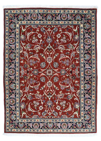 Tapis persan - Ghom - 181 x 136 cm - rouge foncé