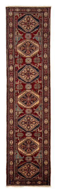 Tappeto corsia Tappeto Ziegler - Kazak - 302 x 77 cm - rosso scuro