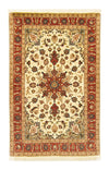 Tapis de Tabriz - 50 rangs Tapis 100x158cm - Tapis persan - beige - Rectangle / Beige / 100 x 158 cm Rectangle